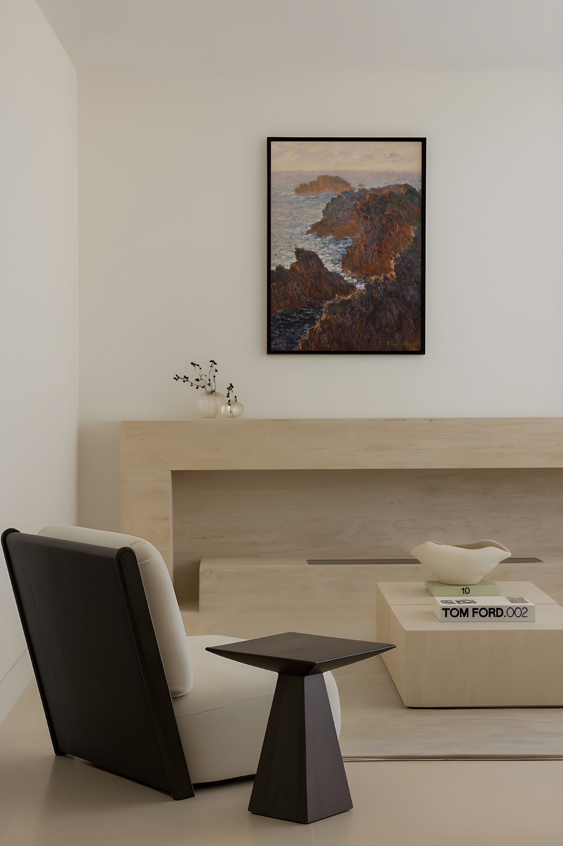 Claude Monet - Rocks at Belle-Isle Port-Domois Poster