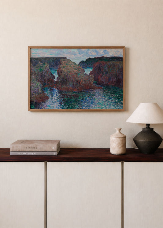 Claude Monet - Rocks at Port-Goulphar Poster