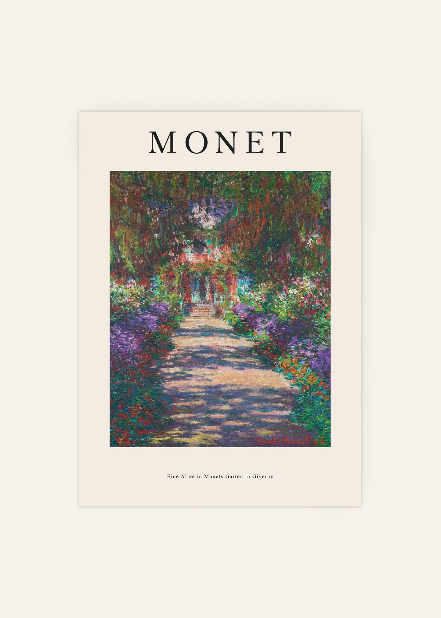 Claude Monet Eine Allee in Giverny 1902 Poster