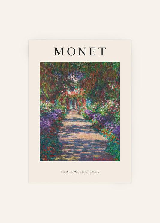 Claude Monet Eine Allee in Giverny 1902 Poster