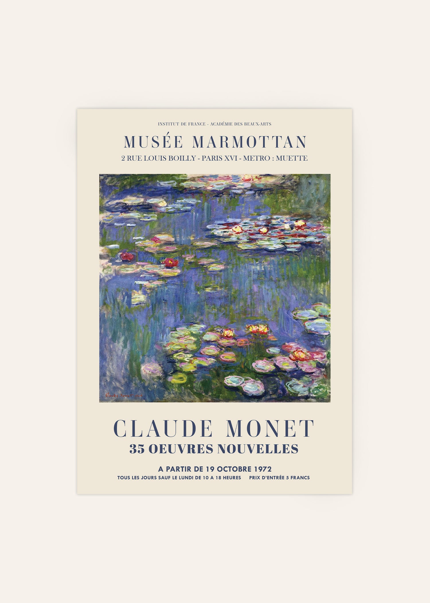 Claude Monet Water Lilies Print Image