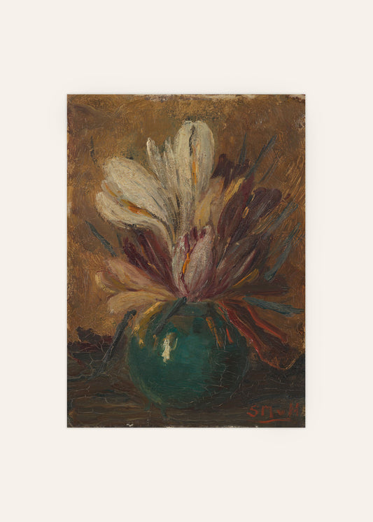 Crocus Still Life Poster