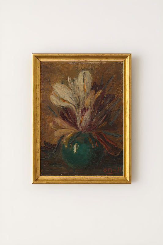 Crocus Still Life Poster