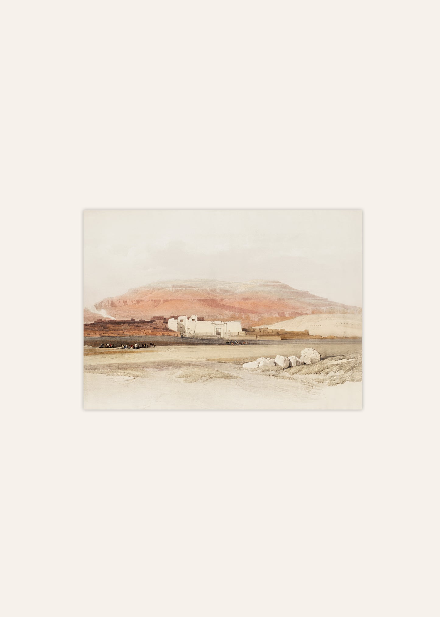 Desert Aquarelle Landscape Poster