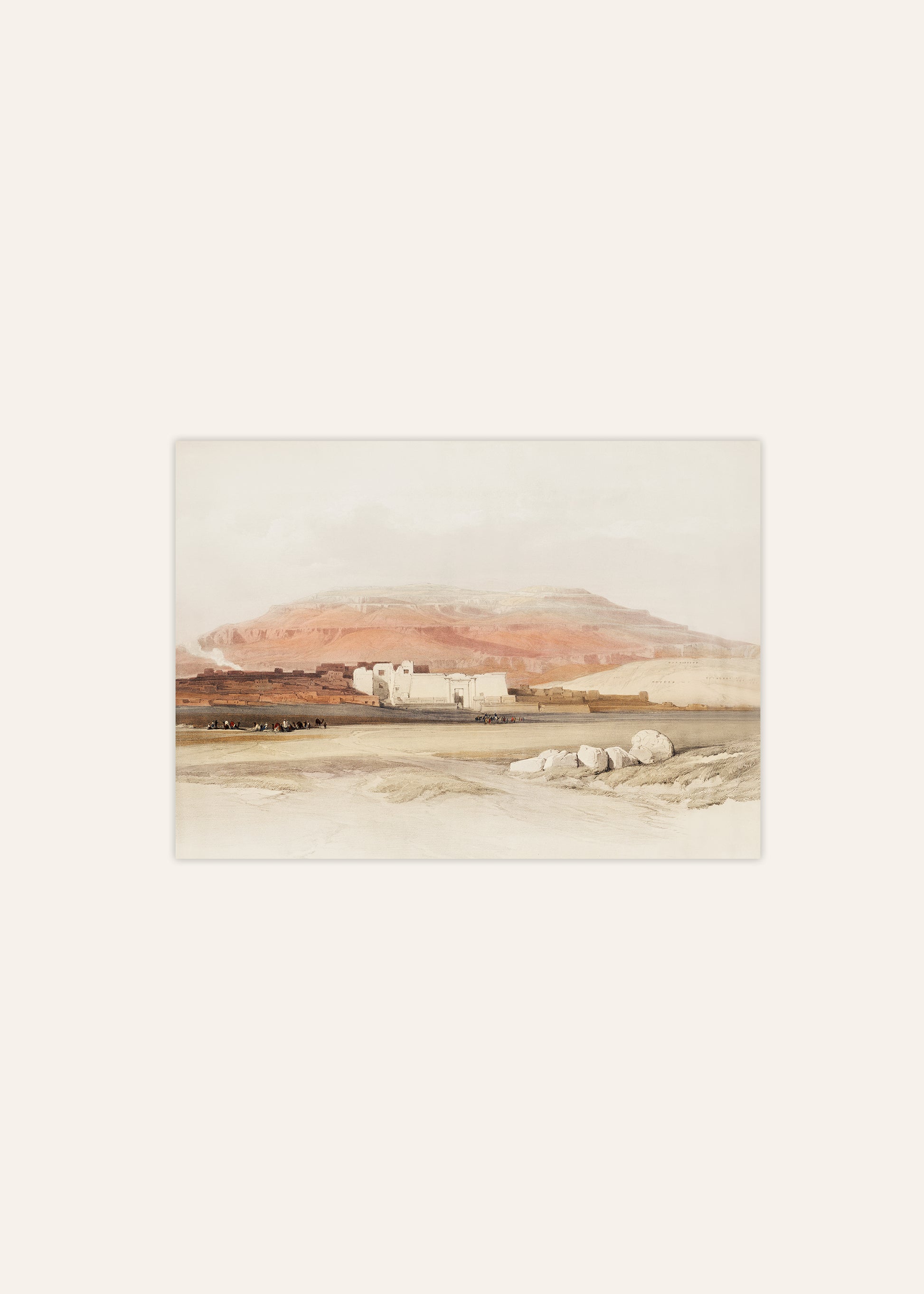 Desert Aquarelle Landscape Poster