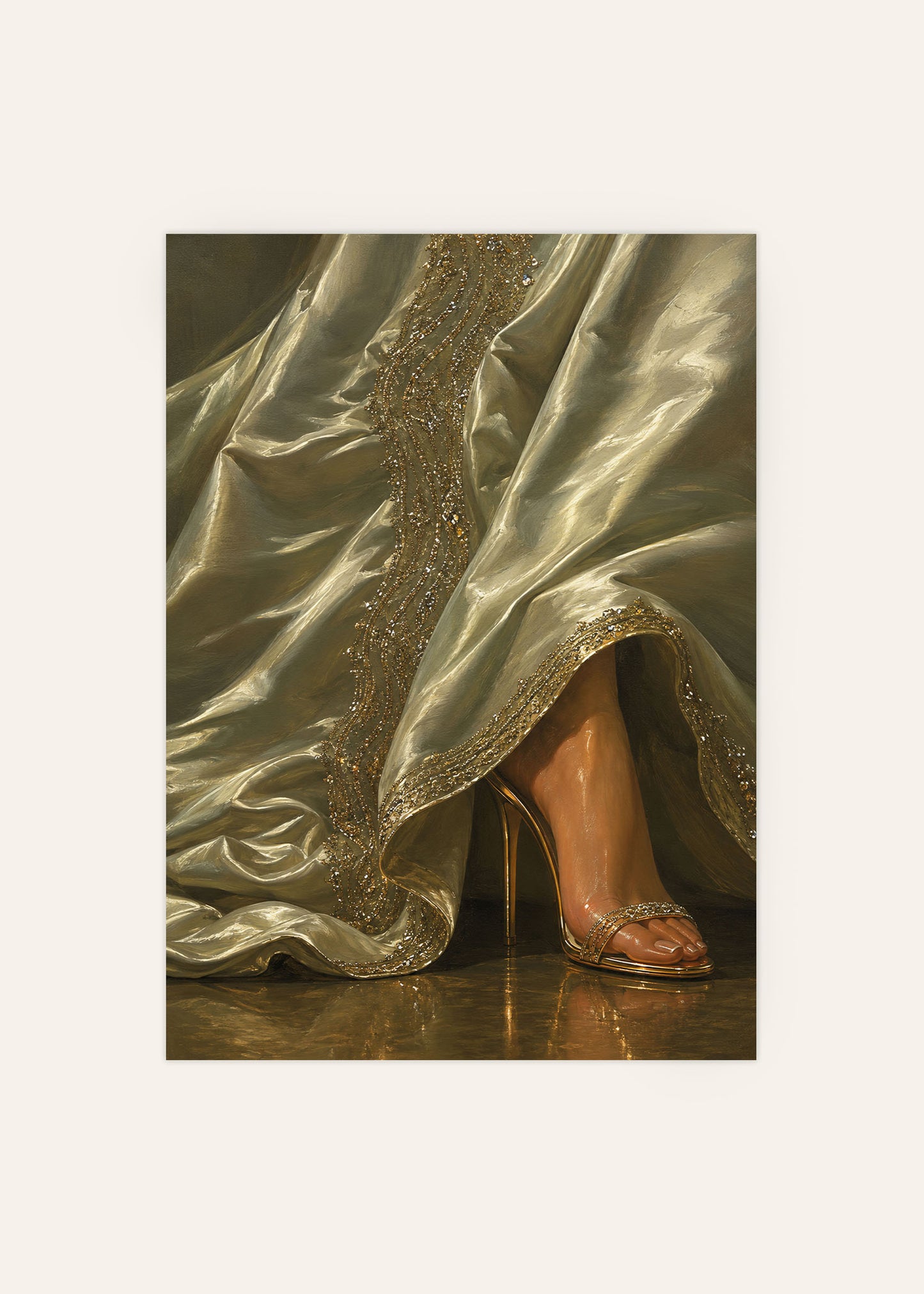 Draped in Elegance Poster