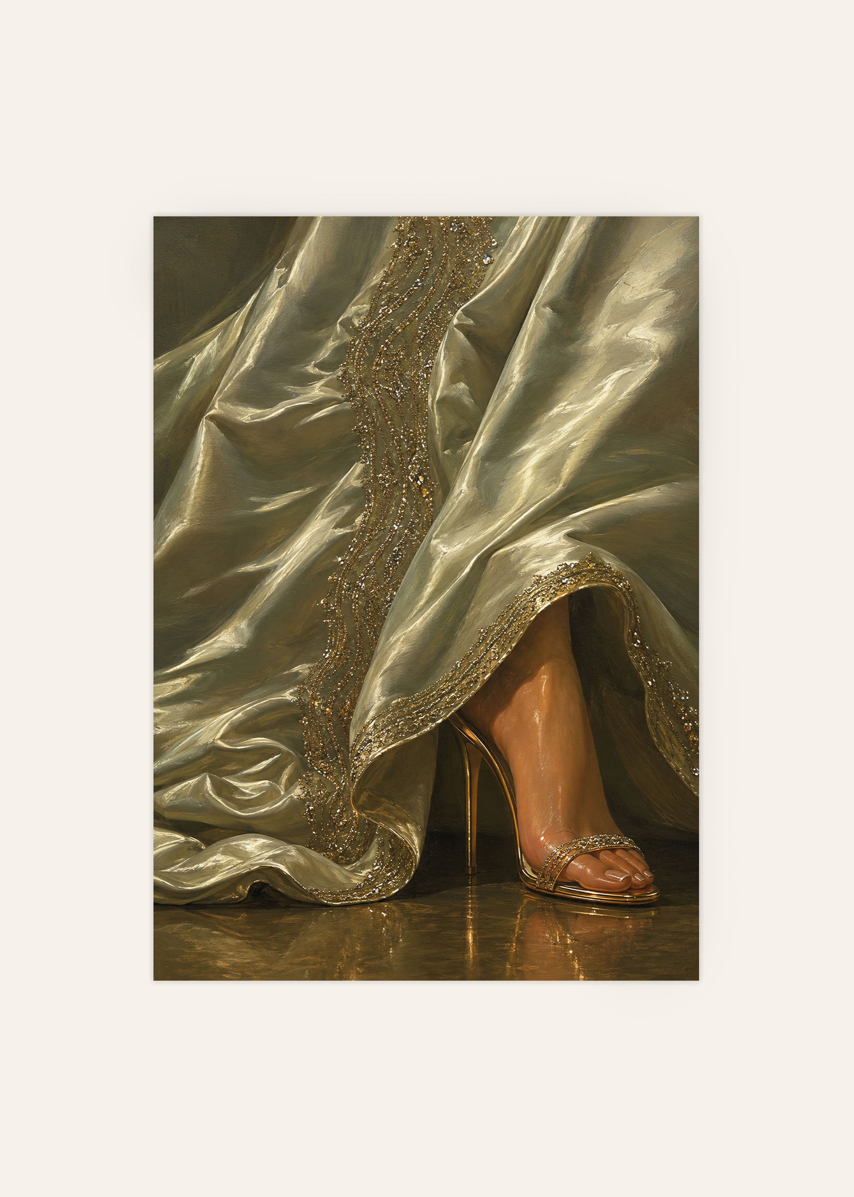 Draped in Elegance Poster