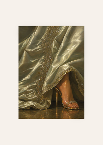 Draped in Elegance Poster