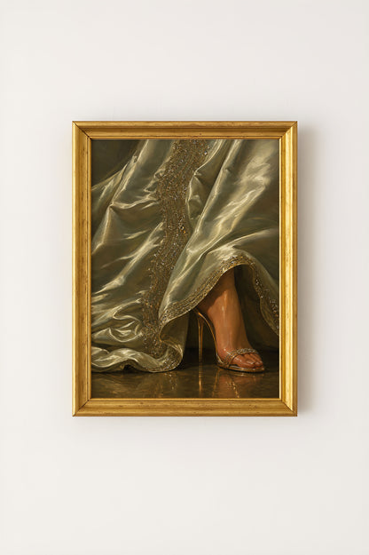Draped in Elegance Poster
