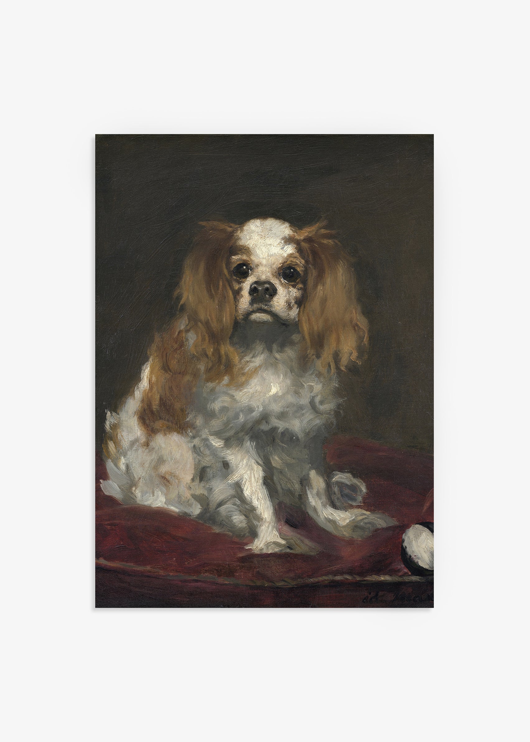 Édouard Manet - King Charles Spaniel Poster 