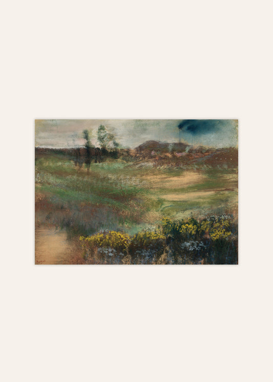 Edgar Degas - Landscape With Smokestack Poster