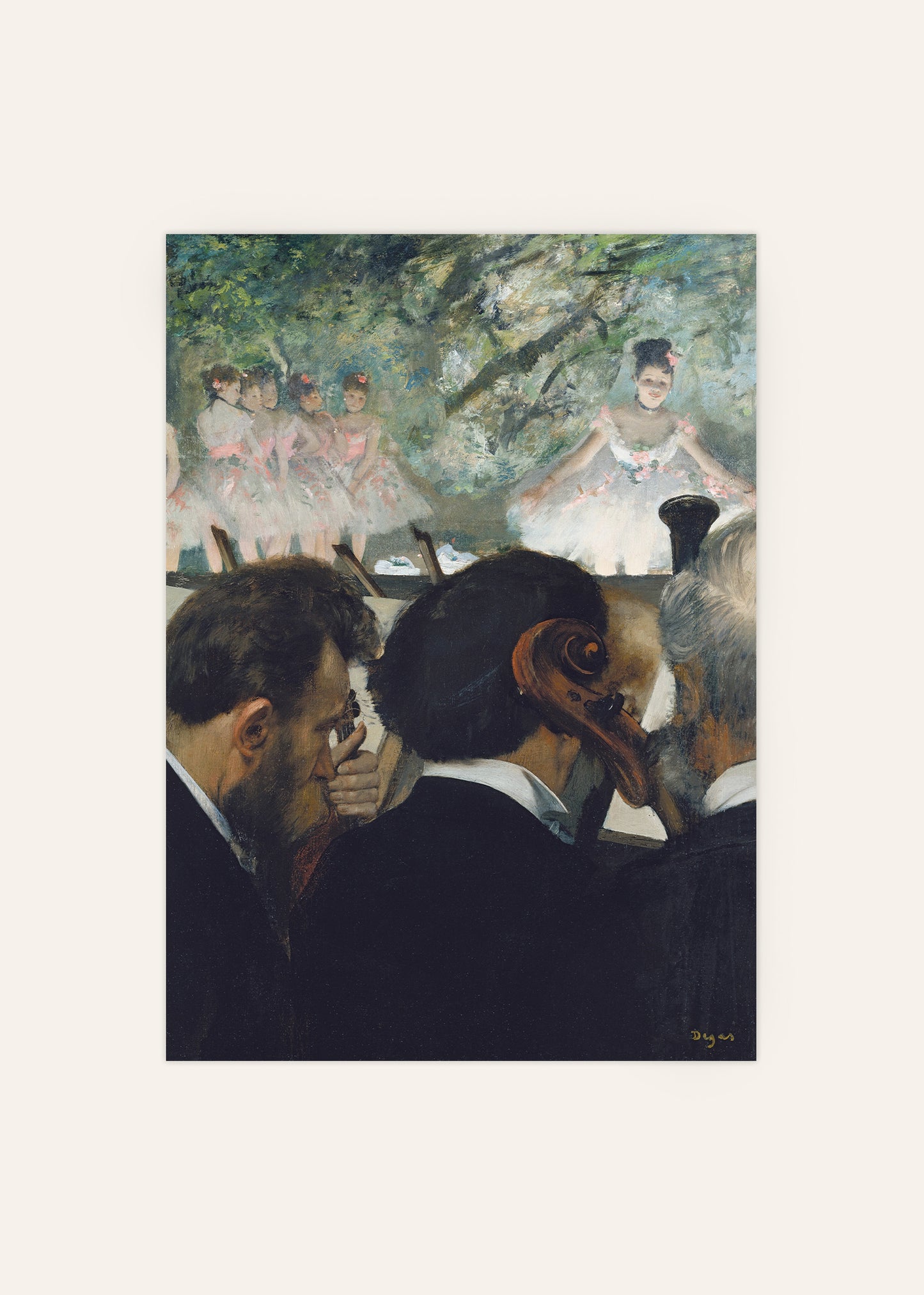 Edgar Degas - Orchestra Musicians 1872 Print