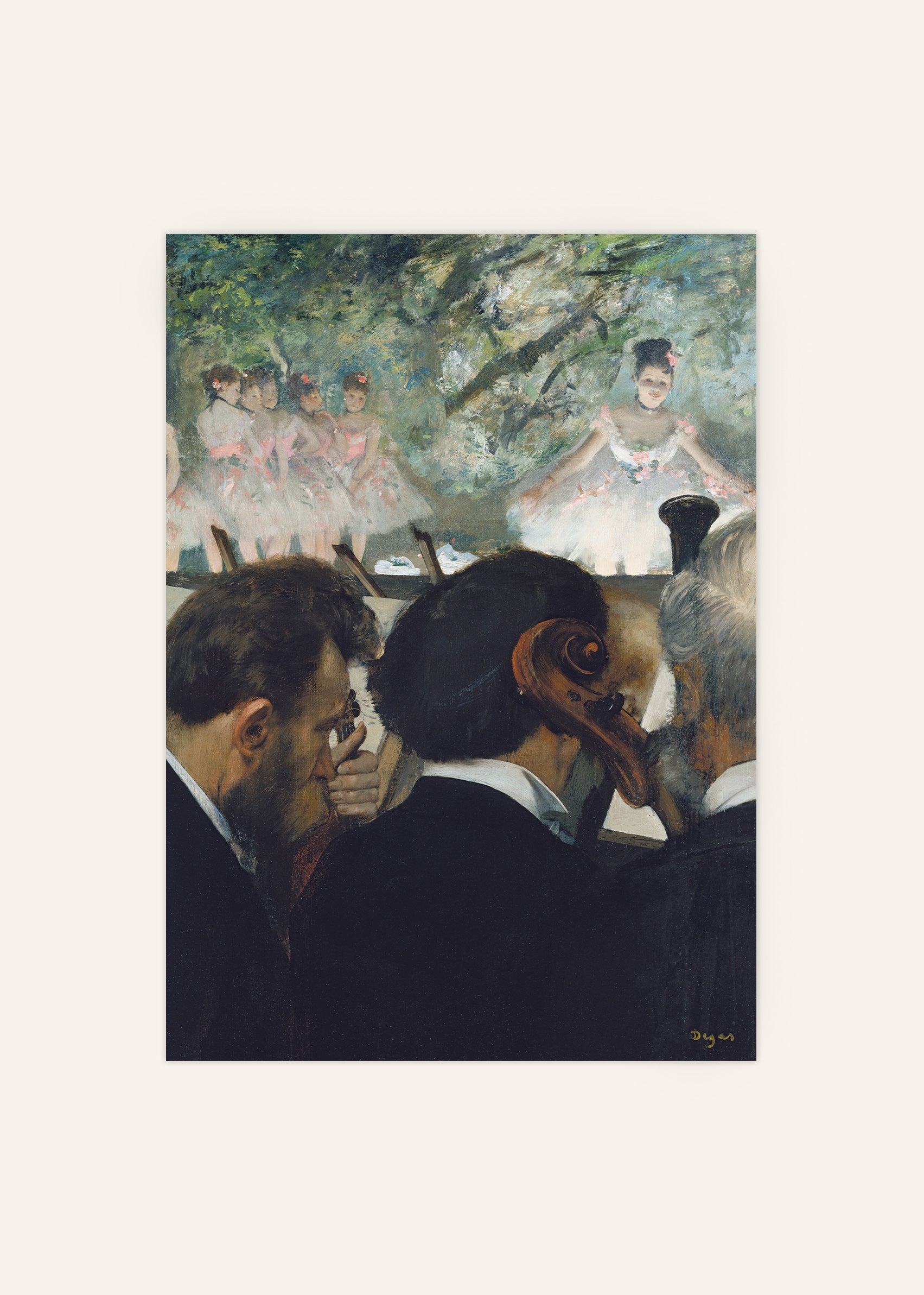 Edgar Degas - Orchestra Musicians 1872 Print