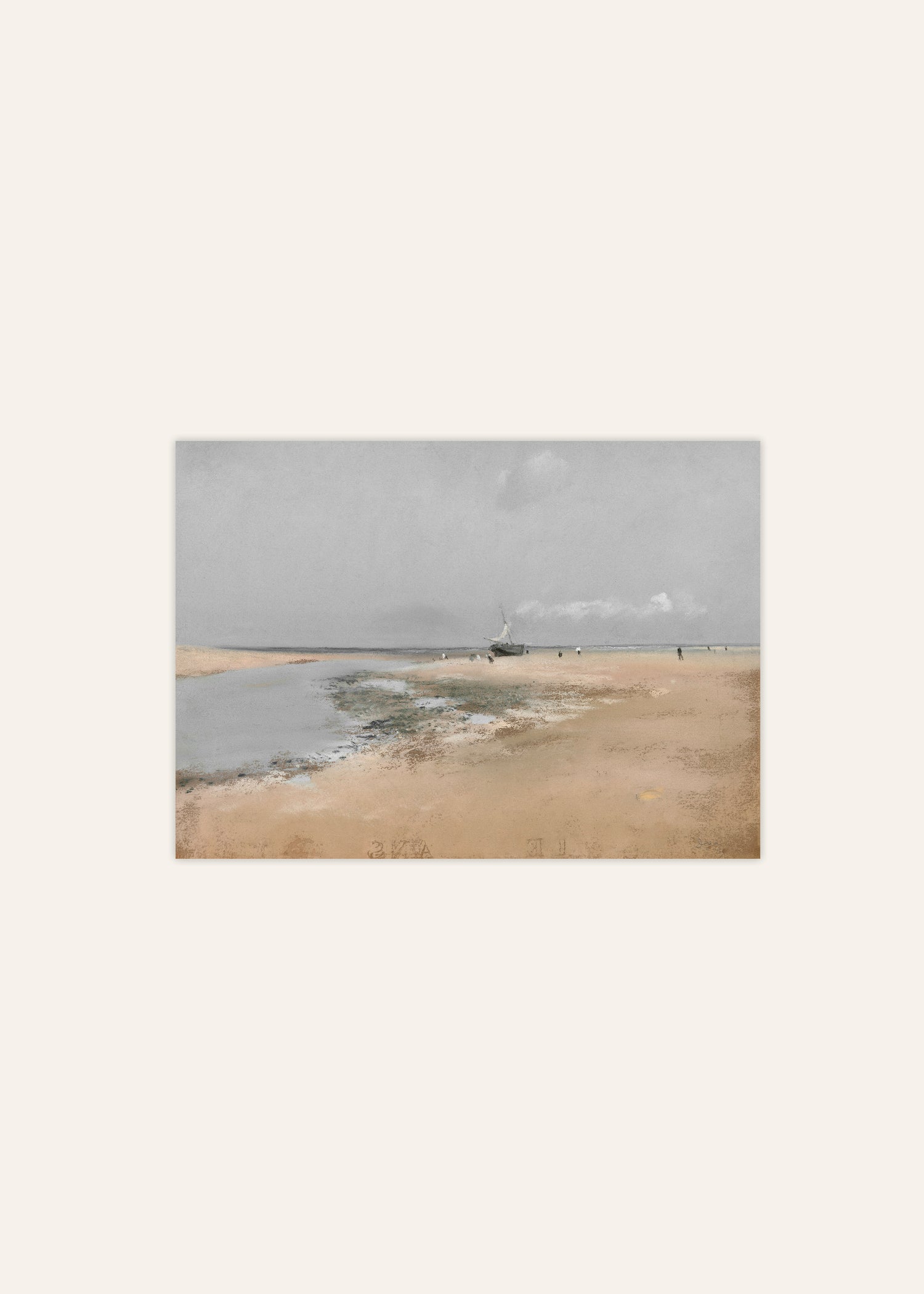 Edgar Degas Beach at Low Tide Poster Image
