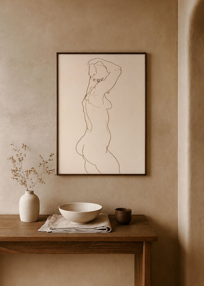 Egon Schiele - Standing Nude Poster