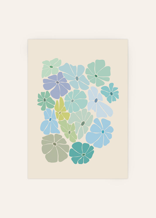 Floral Cut-Outs Poster