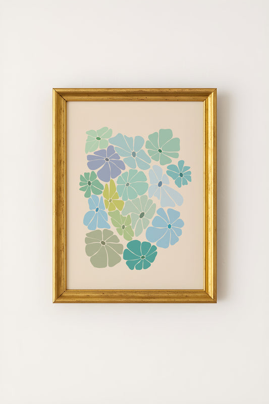 Floral Cut-Outs Poster