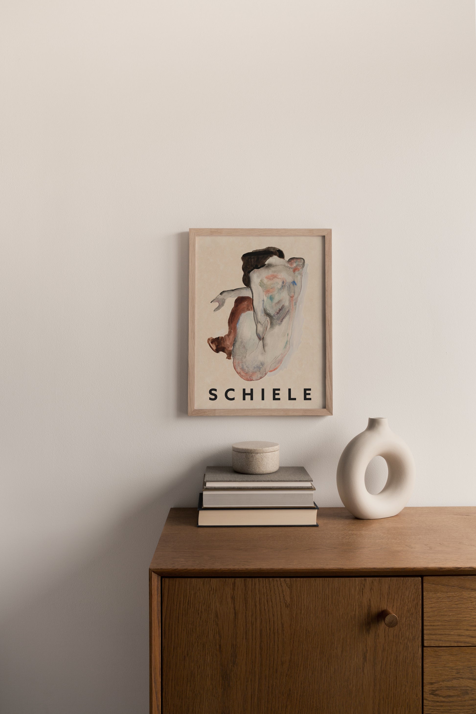 Egon Schiele - Lady Crouching Poster