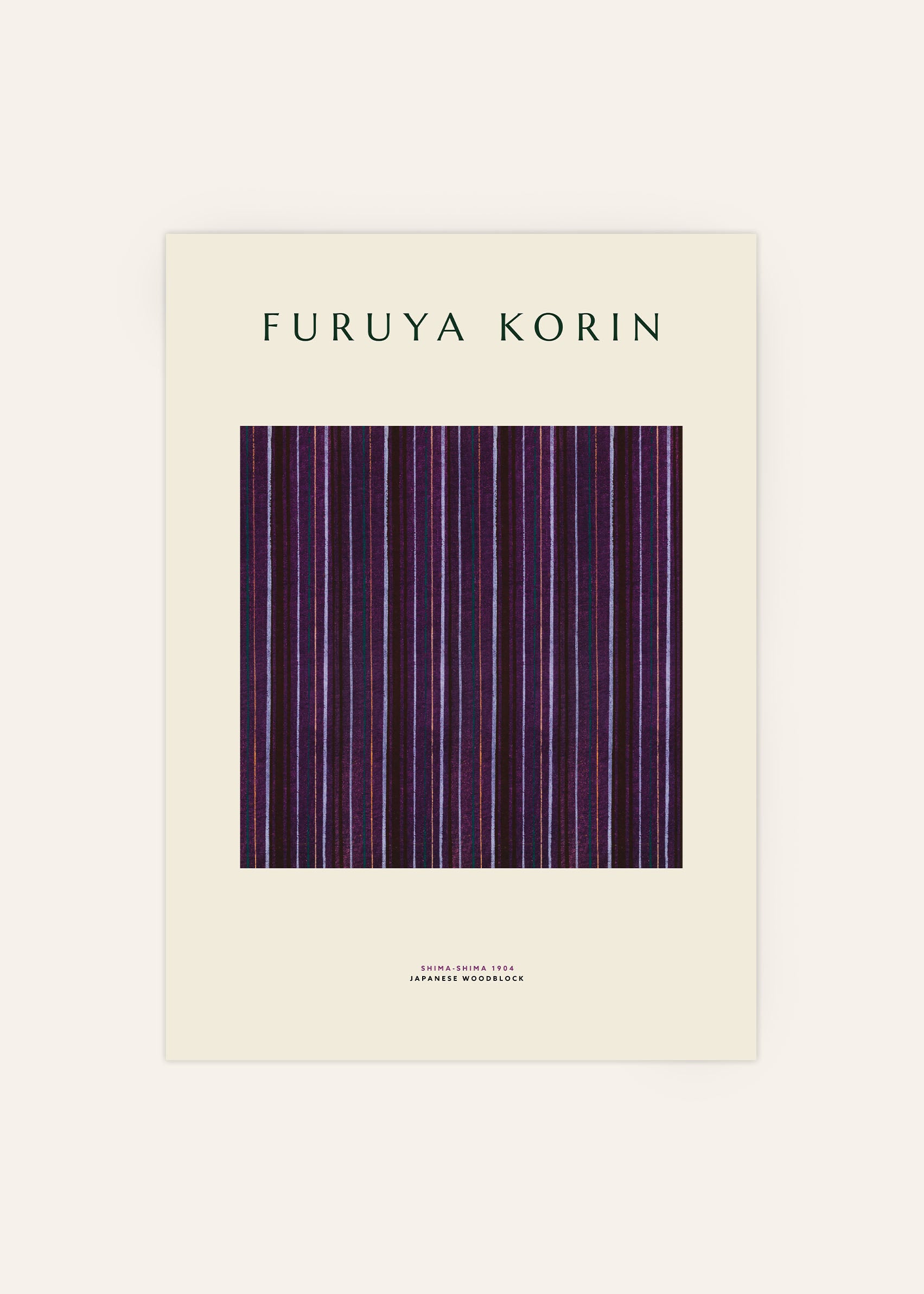 Furuya Korin - Japanese Textile Poster