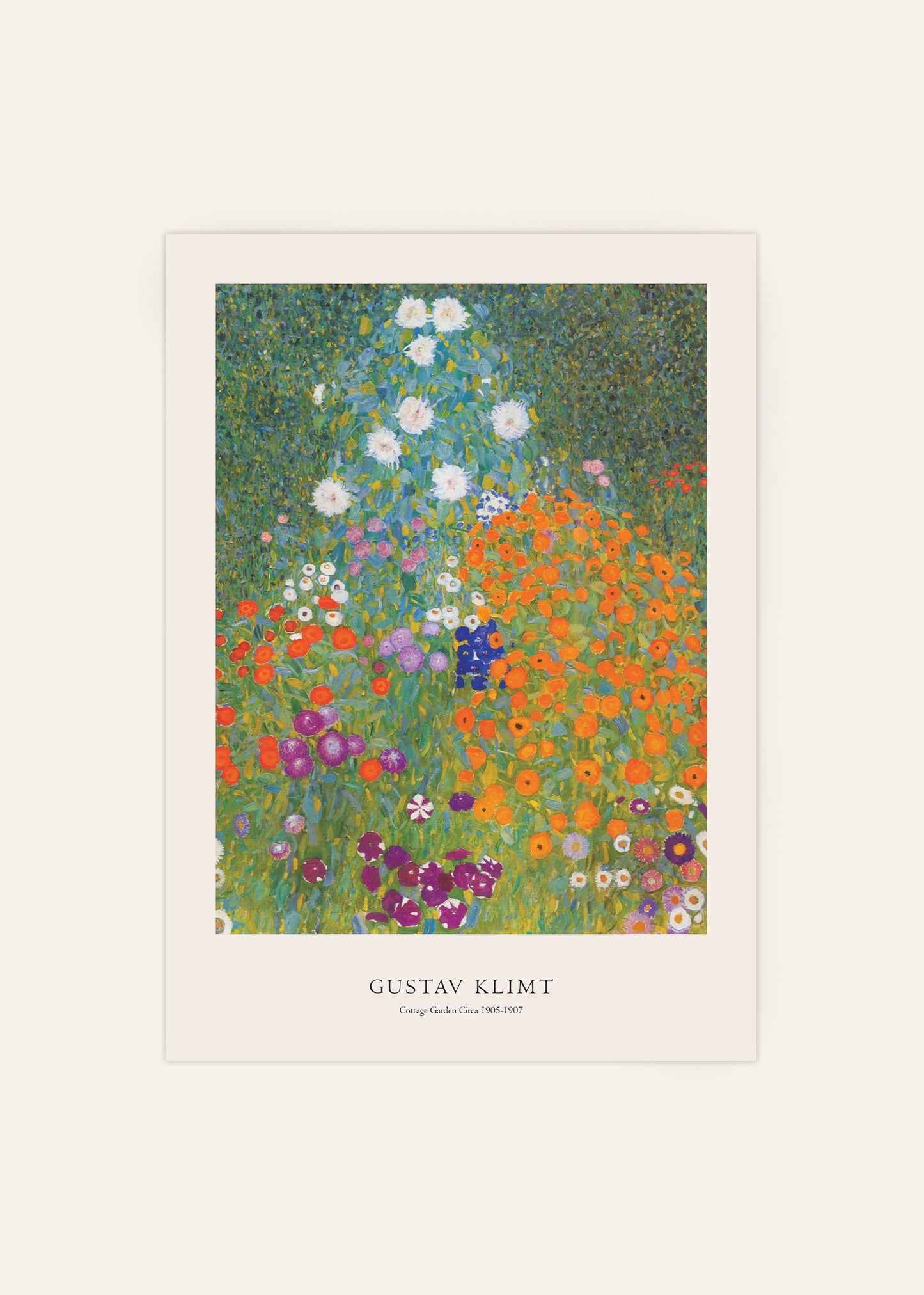 Gustav Klimt Cottage Garden Circa 1905-1907 Print