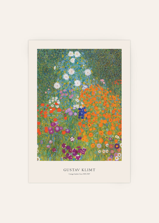 Gustav Klimt Cottage Garden Circa 1905-1907 Print