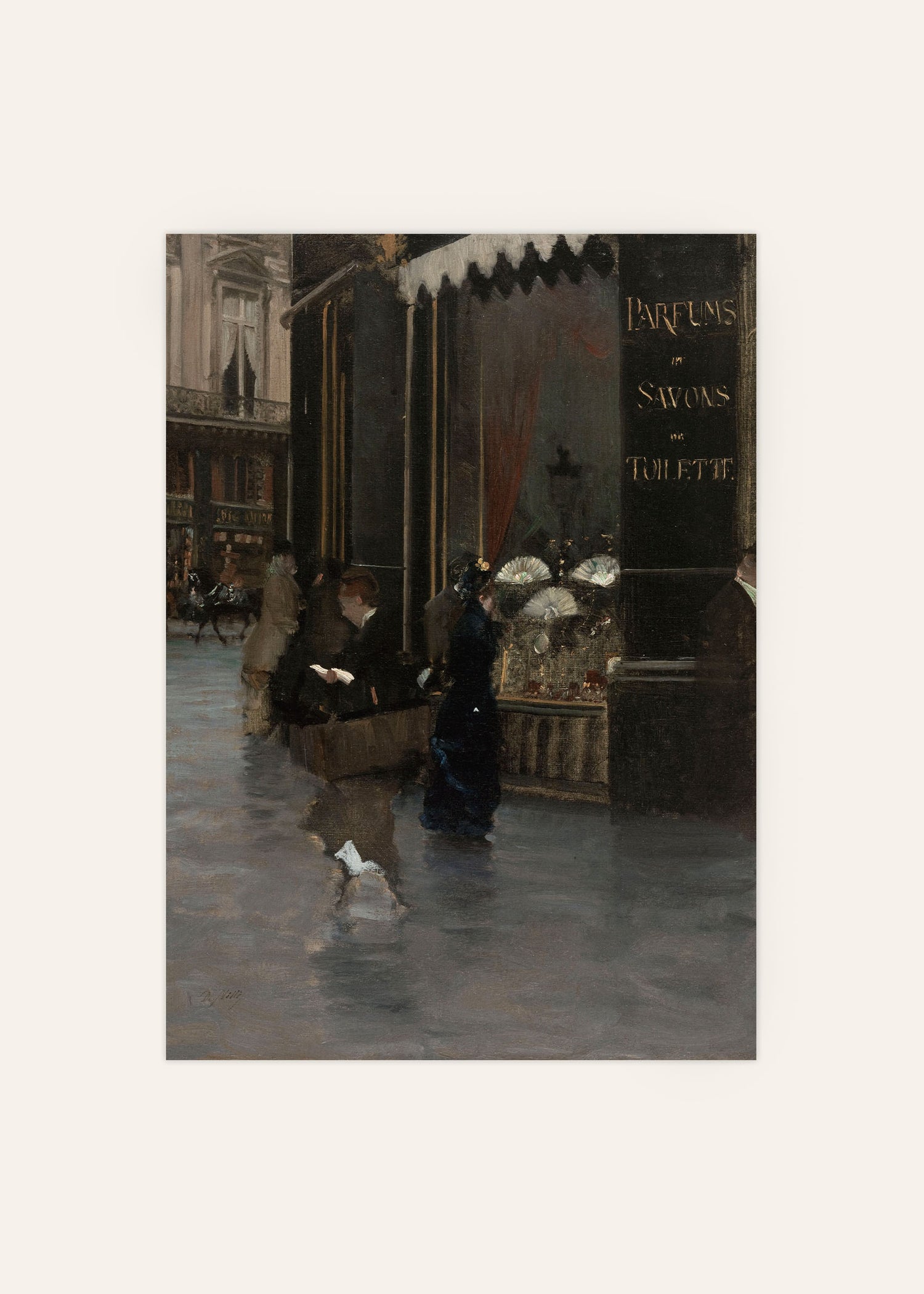 Giuseppe De Nittis - La Parfumerie Poster Image