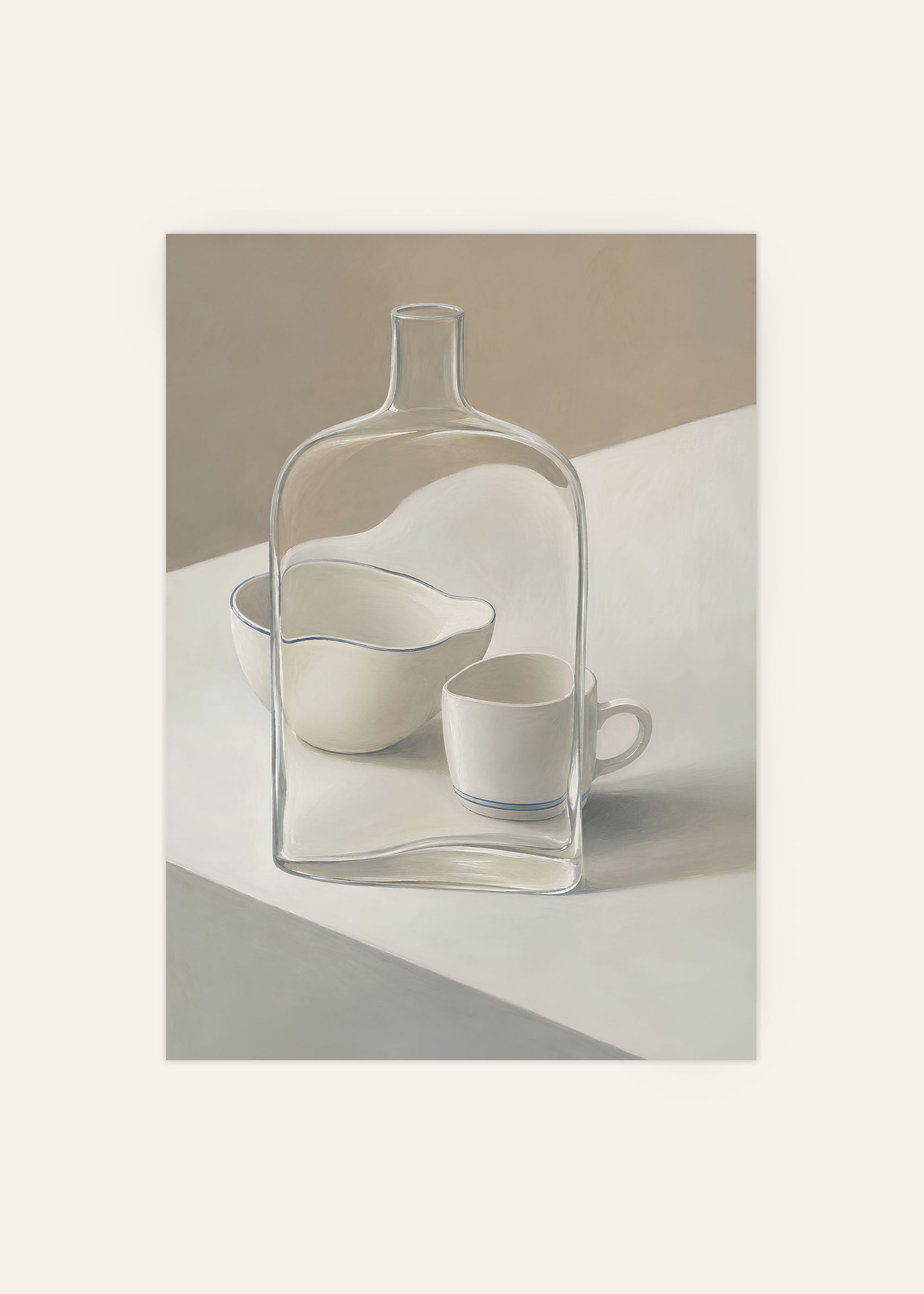 Glass and Cups Poster