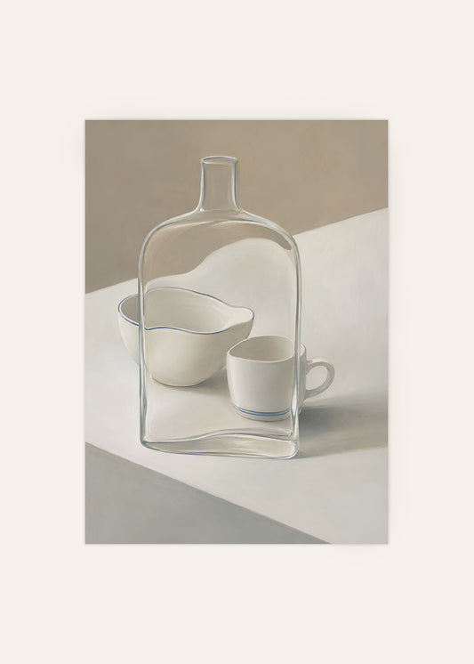 Glass and Cups Poster