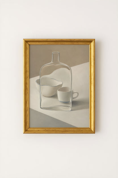 Glass and Cups Poster