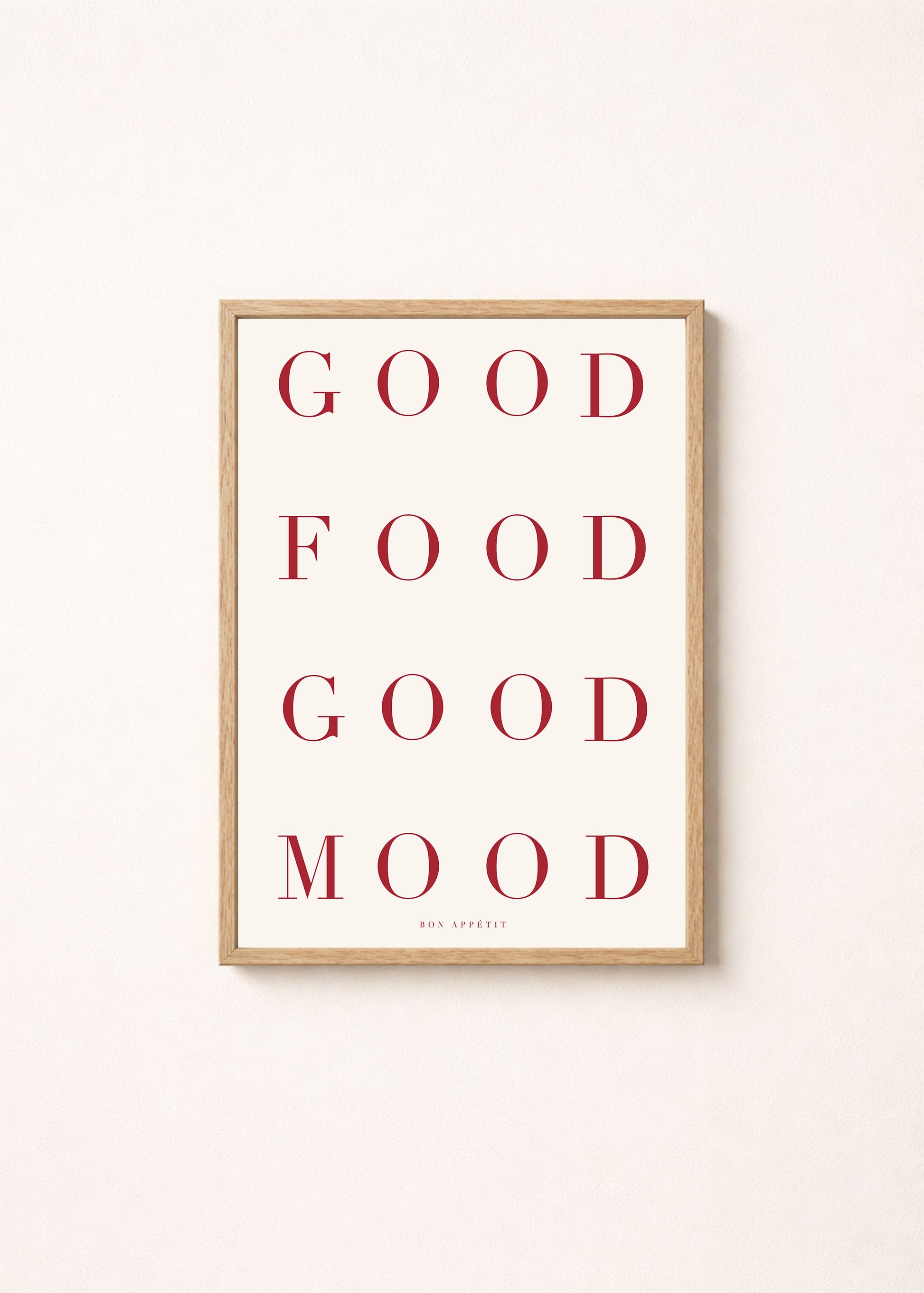 Good Food Good Mood Poster