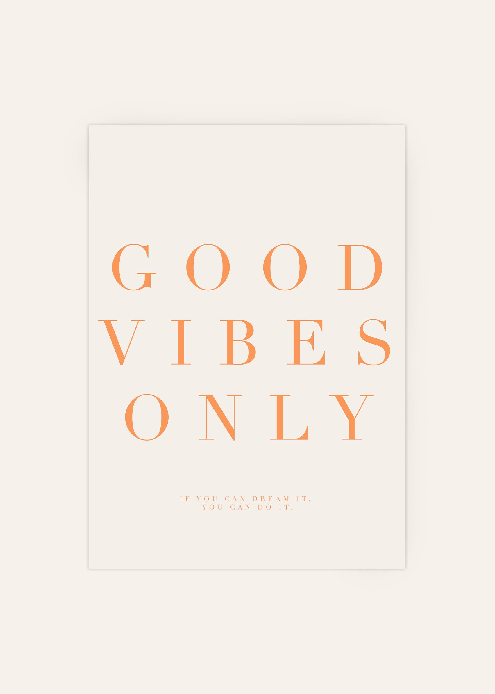 Good Vibes Only Poster
