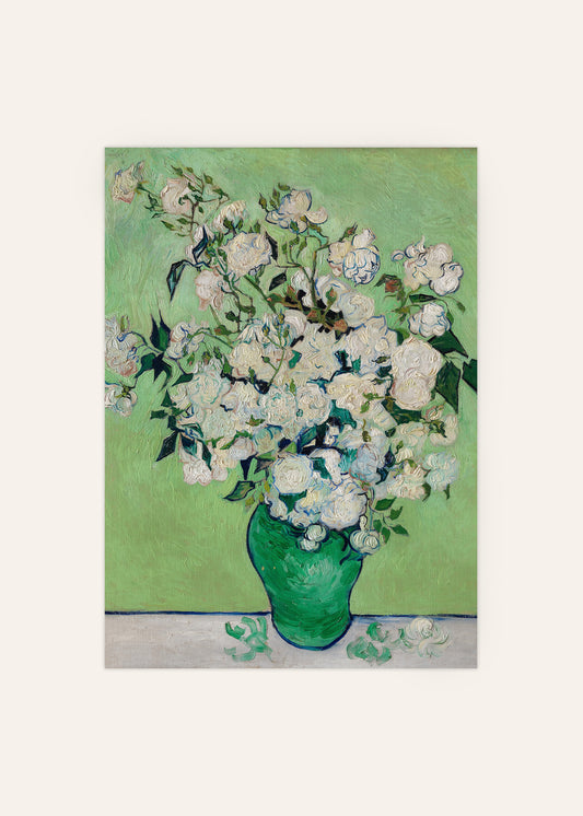 Green Flower Bouquet Poster