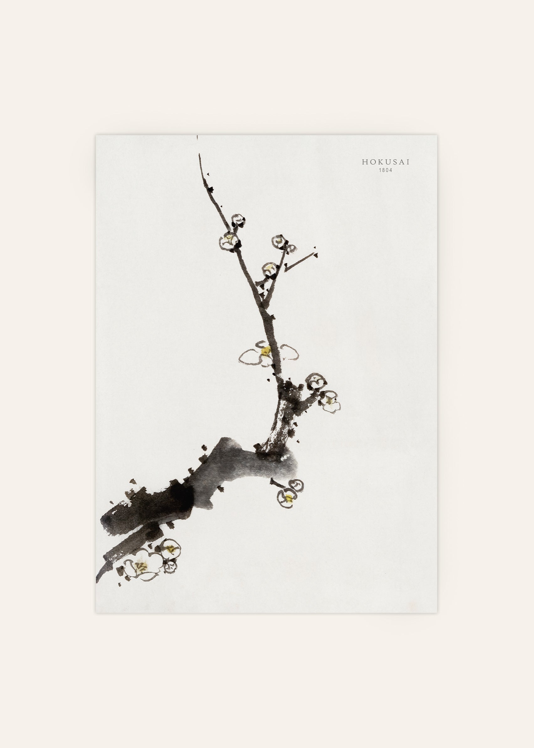 Hokusai’s Tree Branch Poster