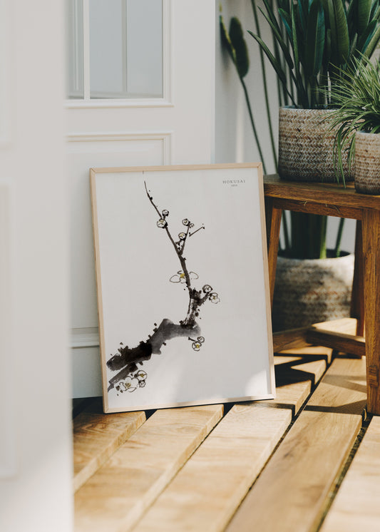 Hokusai’s Tree Branch Poster