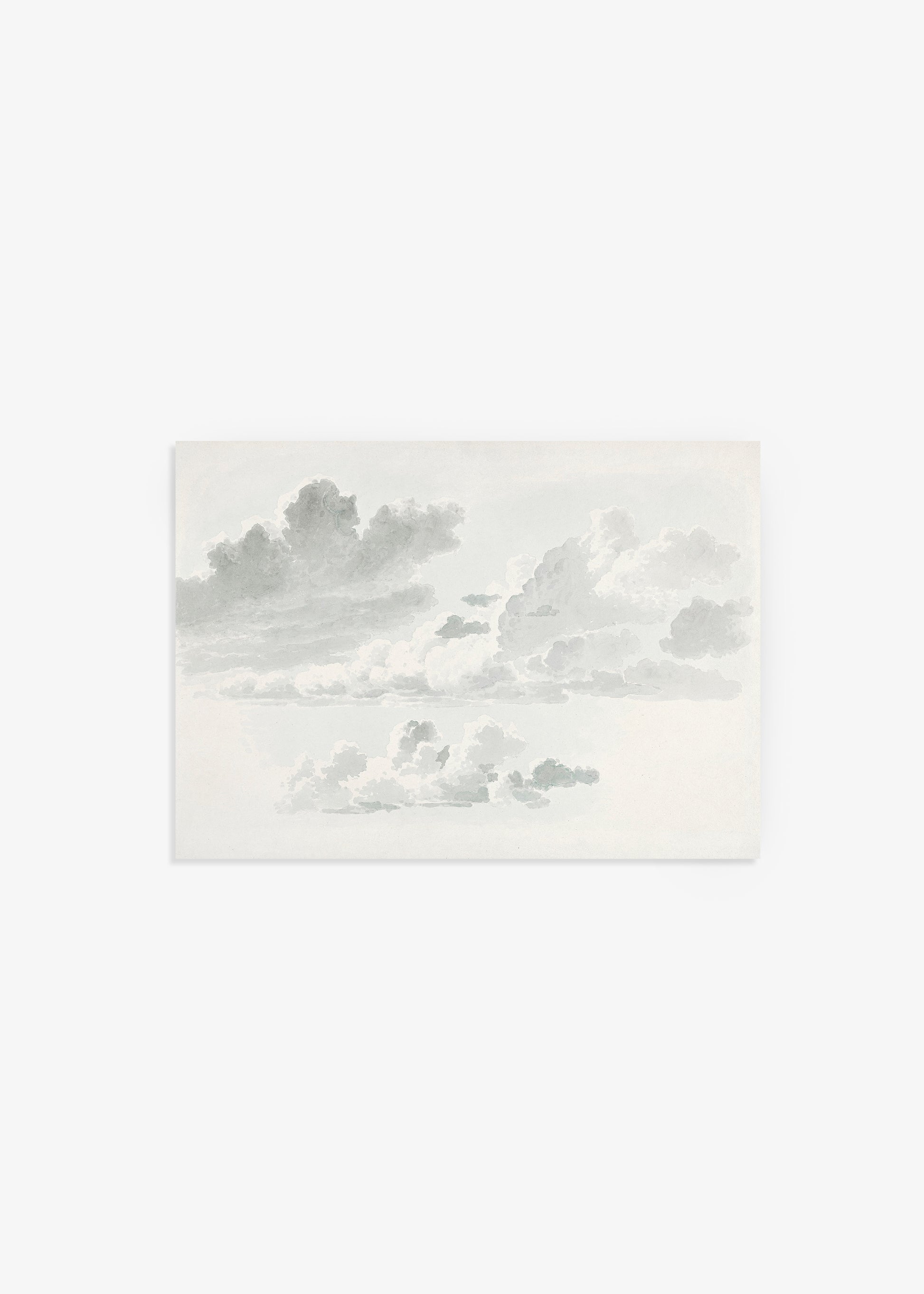 Watercolor Clouds Poster