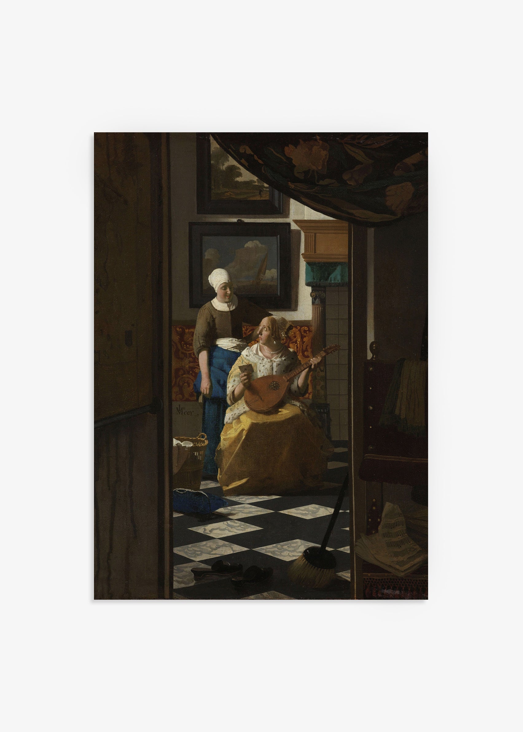 Johannes Vermeer The Love Letter Print