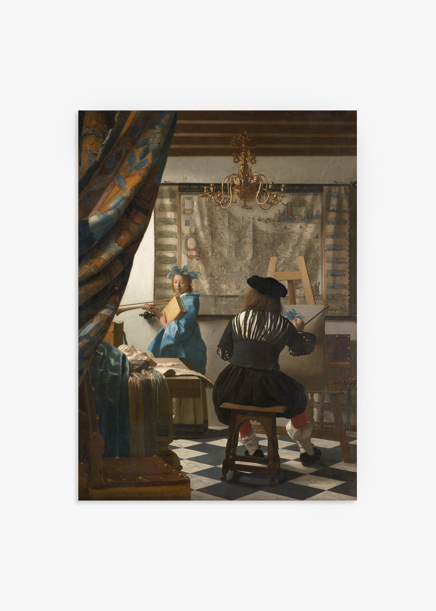 Johannes Vermeer - The Art of Painting Print