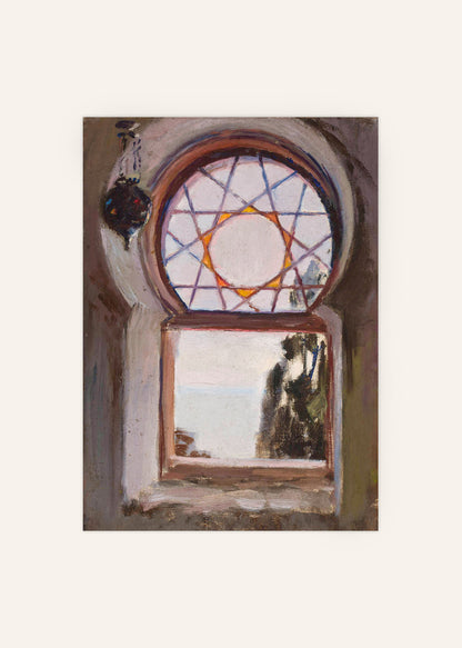 Jan Ciągliński - Window of the Bakhchi-Dere Villa in Yalta Poster
