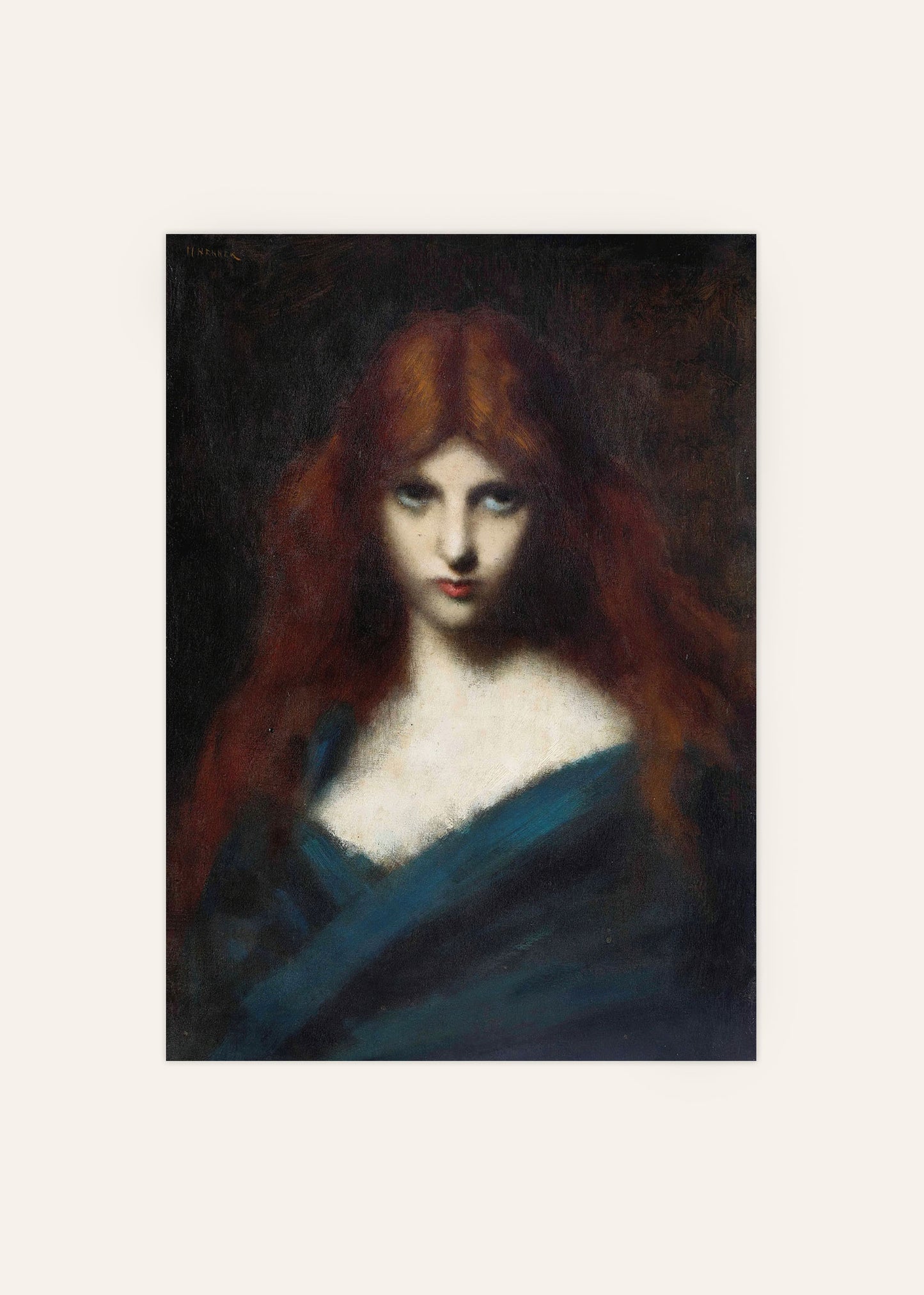 Jean-Jacques Henner - Girl with Red Hair