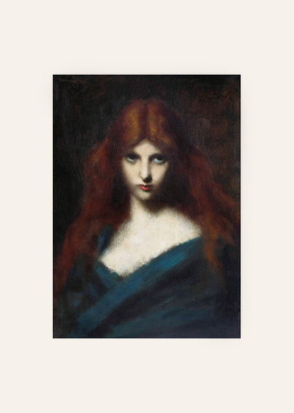 Jean-Jacques Henner - Girl with Red Hair