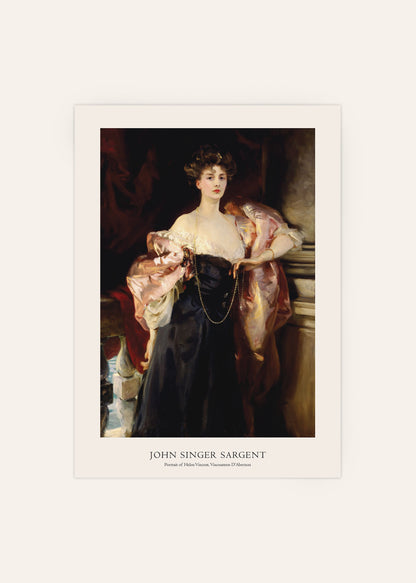 John Singer Sargent - Portrait of Helen Vincent Poster