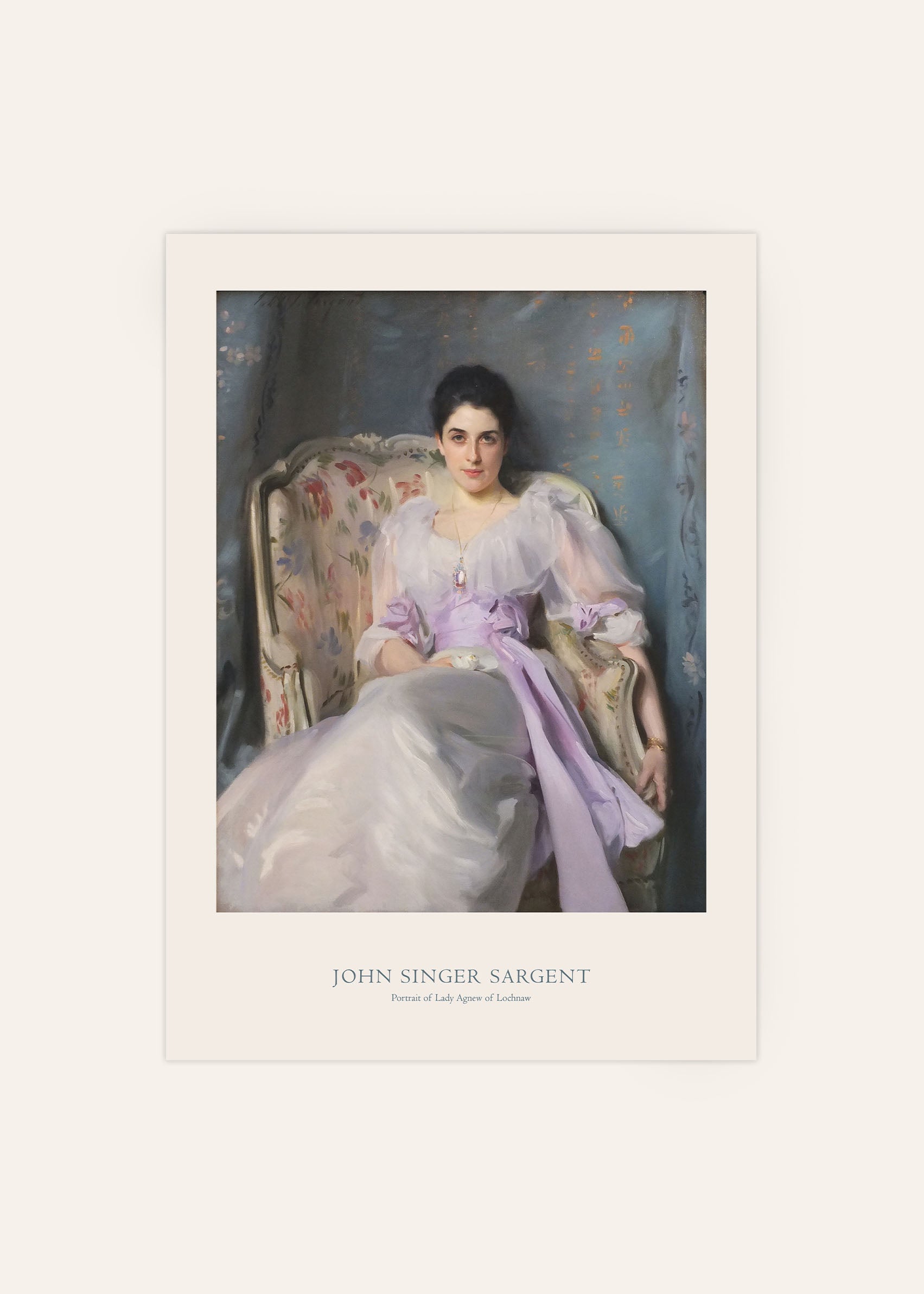 John Singer Sargent - Portrait of Lady Agnew of Lochnaw Print