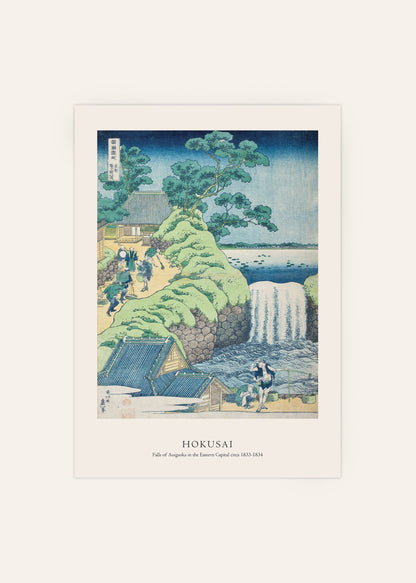 Katsushika Hokusai - Falls of Aoigaoka in the Eastern Capital Print