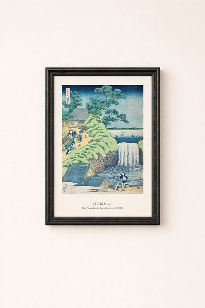Katsushika Hokusai - Falls of Aoigaoka in the Eastern Capital Print