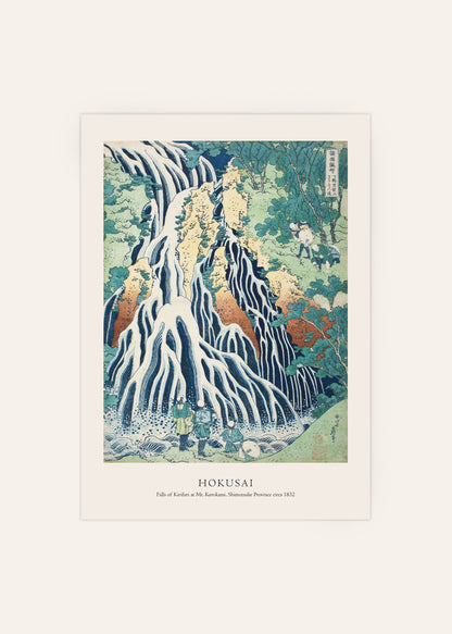 Katsushika Hokusai - Falls of Kirifuri at Mt. Kurokami Print