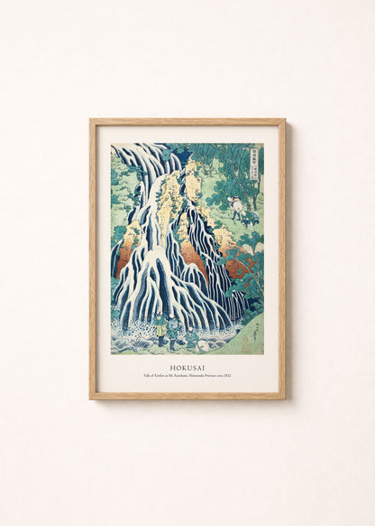 Katsushika Hokusai - Falls of Kirifuri at Mt. Kurokami Print
