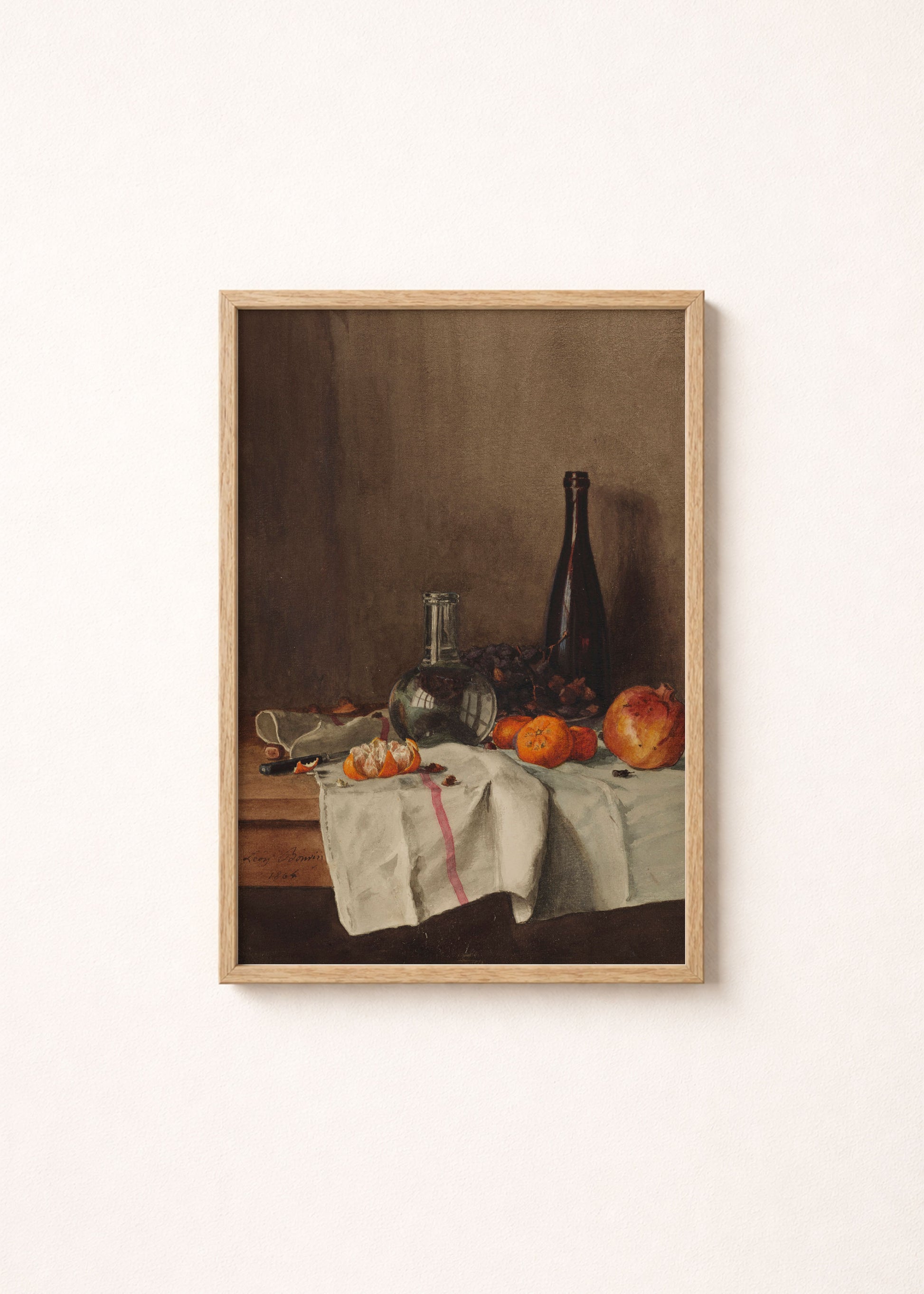 Léon Bonvin - Still Life with Pomegranate Poster