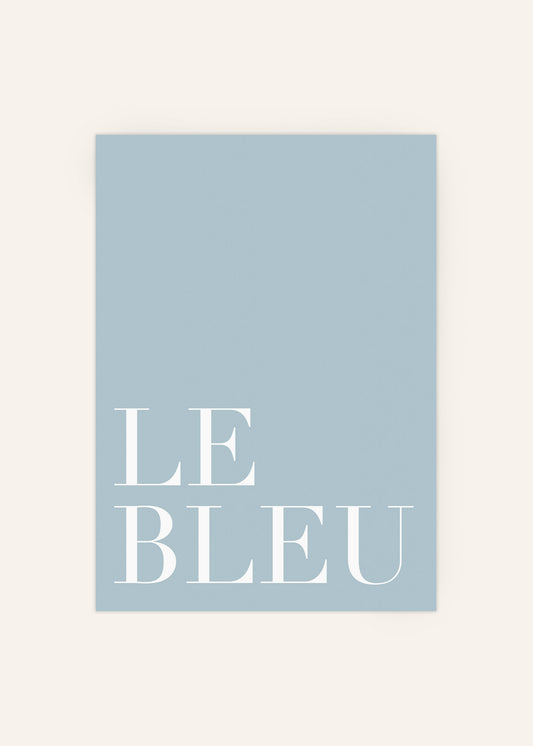 Le Bleu Poster