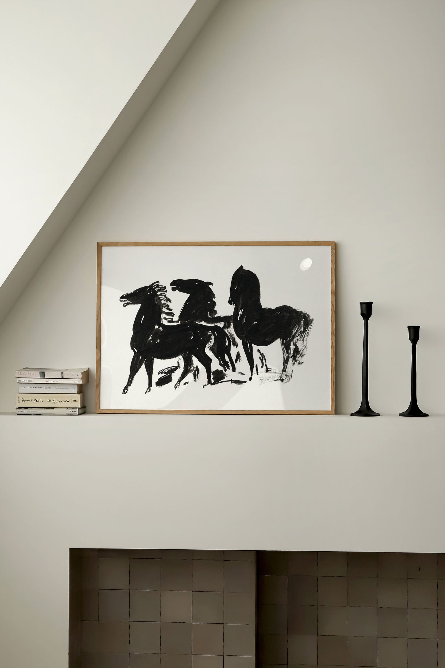 Leo Gestel - Three Black Horses Poster