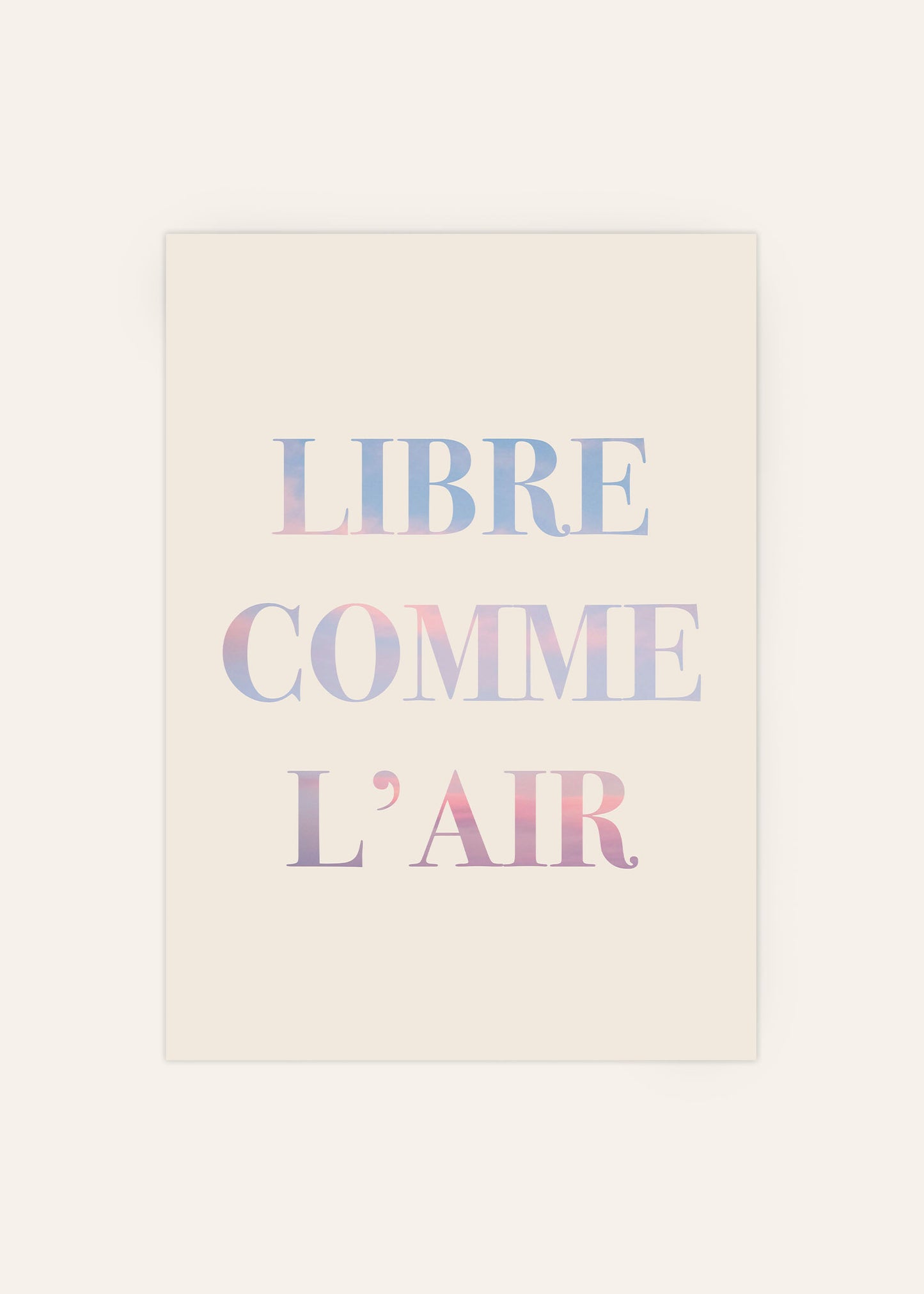 Libre Comme L'air Poster